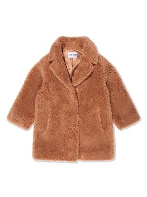 STAND STUDIO Kids Camille single-breasted coat - Brown