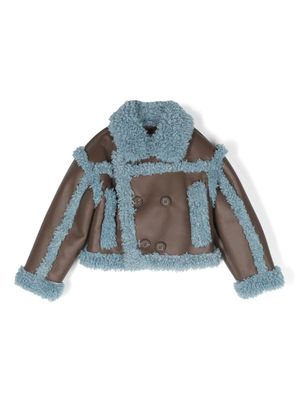 STAND STUDIO Kids mini Kirsty double-breasted jacket - Brown
