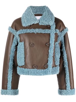 STAND STUDIO Kristy faux-shearling jacket - Brown