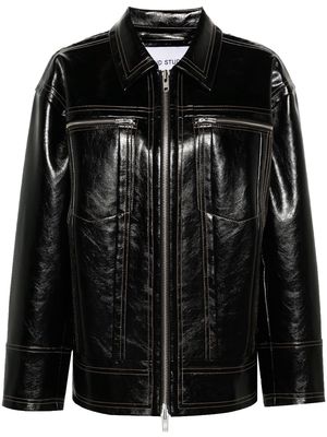 STAND STUDIO Lavender faux-leather jacket - Black