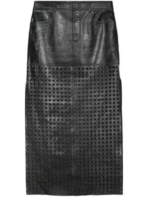 STAND STUDIO Mavis leather skirt - Black