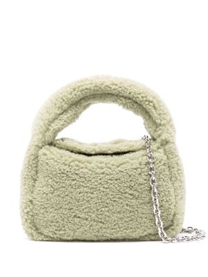 STAND STUDIO Minnie faux-shearling tote bag - Green