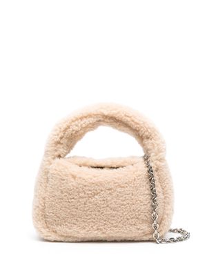 STAND STUDIO Minnie Fur faux-shearling tote bag - Neutrals