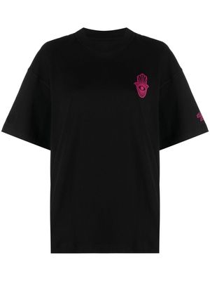 STAND STUDIO motif-print short-sleeve T-shirt - Black