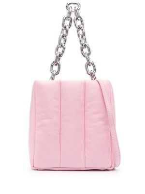 STAND STUDIO quilted chain-link tote bag - Pink