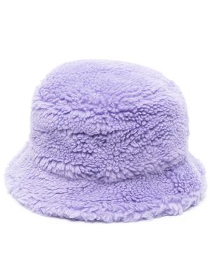 STAND STUDIO Wera faux-fur bucket hat - Purple