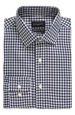 Stantt Gingham Button-Up Dress Shirt in Blue