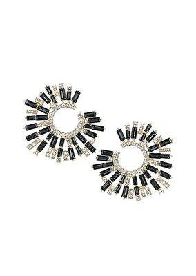 Stardust 18K Gold-Plated & Cubic Zirconia Open Circle Earrings