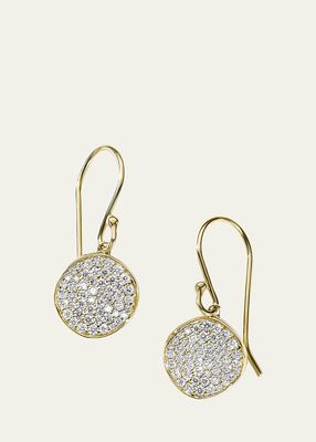 Stardust 18K Gold Small Flower Disc Diamond Earrings