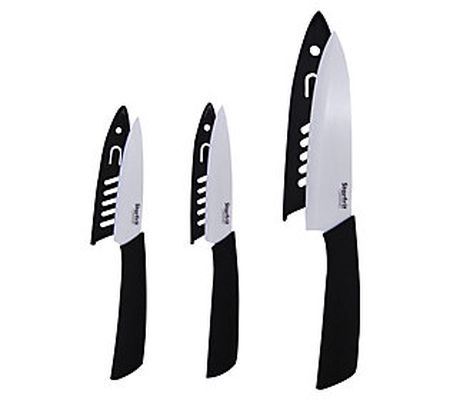 Starfrit 3-Piece Set of Ceramic Knives