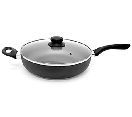 Starfrit Starbasix 11" Nonstick Aluminum Deep F ry Pan with Lid