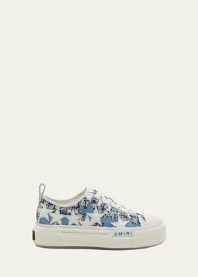 Stars Low-Top Mohair Canvas Sneakers