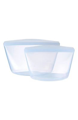Stasher 2-Pack Reusable On-The-Go Bowls in Clear