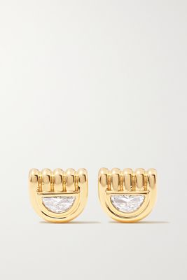 State Property - Marmara 18-karat Gold Diamond Earrings - one size