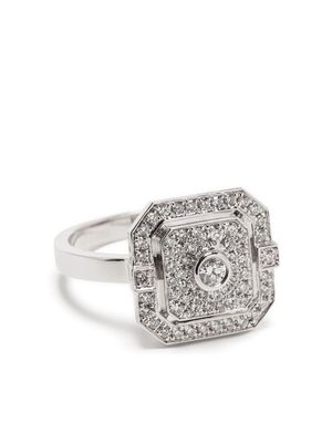 STATEMENT PARIS mini Skyway diamond ring - Silver