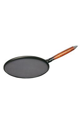 Staub 11-Inch Cast Iron Crepe Pan in Black