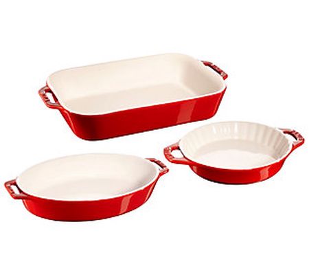 Staub 3-Piece Mixed Baking Dish Set