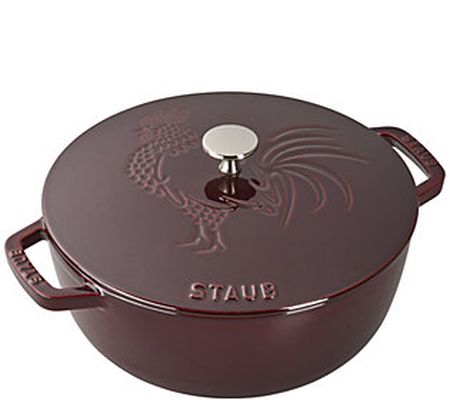 Staub Cast-Iron 3.75-qt Essential French Oven R ooster Lid