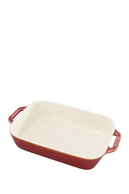 Staub Ceramic 10.5-inch x 7.5-inch Rectangular Baking Dish - Rustic Red