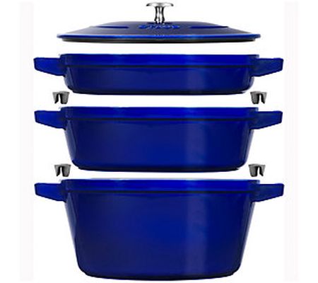 Staub Marjolique 4-Piece Cast-Iron Stackable Co okware Set