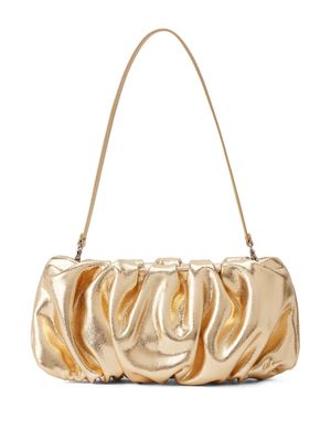 STAUD Bean metallic-finish shoulder bag - Gold