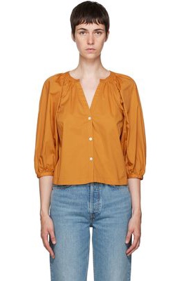 Staud Brown Dill Blouse