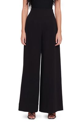 STAUD Caleb High Waist Wide Leg Pants in Black