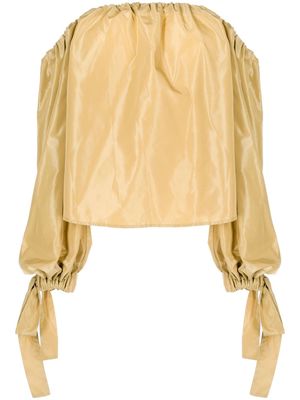 STAUD Colby off-shoulder blouse - Brown