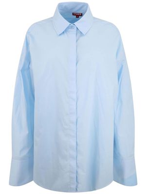 STAUD cotton long-sleeve shirt - Blue