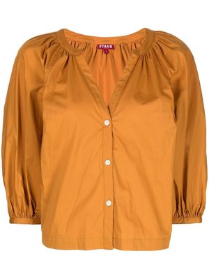 STAUD Dill V-neck blouse - Brown