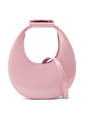 STAUD Goodnight Moon leather tote bag - Pink