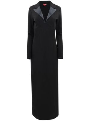 STAUD Humboldt satin-trim maxi dress - Black