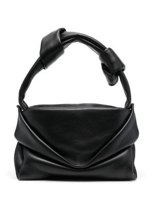 STAUD Kiss leather tote bag - Black