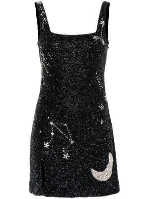 STAUD Le Sable sequin-embellished minidress - Black