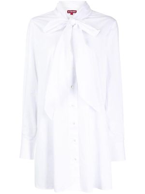 STAUD Maryn cotton shirt dress - White