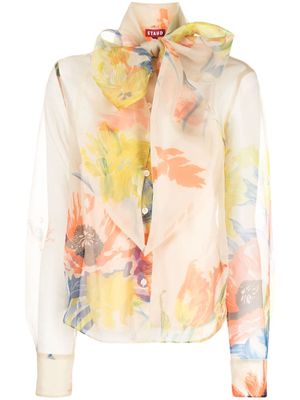 STAUD Maryn floral-print blouse - Multicolour