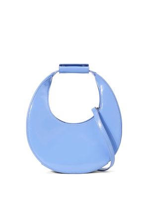 STAUD mini Moon leather tote bag - Blue