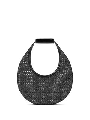 STAUD Moon woven tote bag - Black