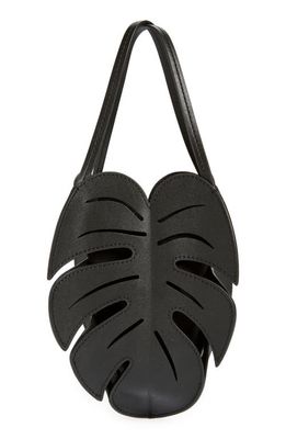 STAUD Palm Leather Tote in Black