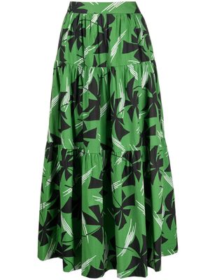 STAUD printed midi skirt - Multicolour