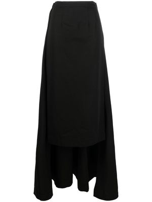 STAUD Prunella box-pleat skirt - Black