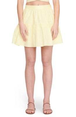 STAUD Sea Stretch Cotton Miniskirt in Sunray