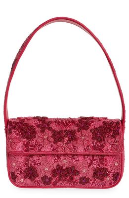 STAUD Tommy Beaded Shoulder Bag in Blossom Garden Party