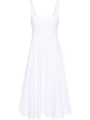 STAUD Wells poplin dress - White