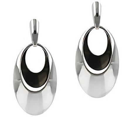 Steel by Design Double Oval Dangle Earrings