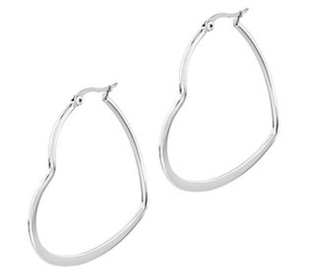 Steel by Design Flat Heart Hoops