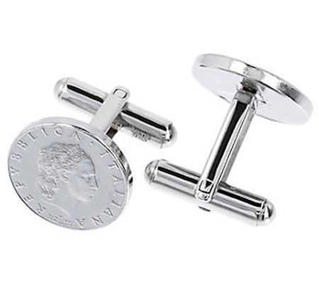 Steel By Design Men's 50-Lire Cuff Links