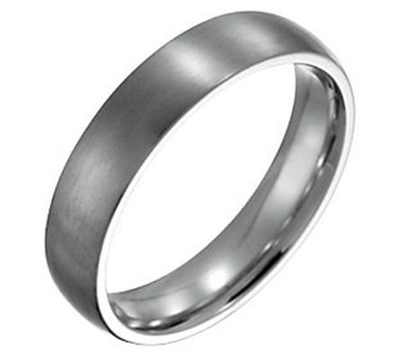 Steel By Design Men's 5mm Brushed Ring