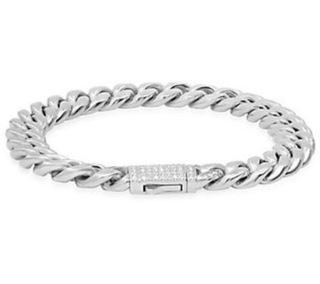 Steel by Design Men's Curb Link Chain Bracelet