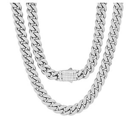 Steel by Design Men's Curb Link Chain Necklace